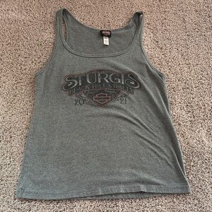 Harley-Davidson Grey Sturgis Rally Graphic Tank